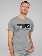 All + Every Grey NASA ISS And Jupiter Moon Shots Mens T-Shirt - Image 2 of 4