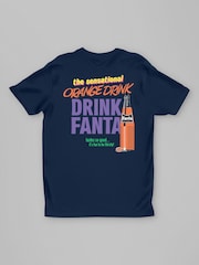 All + Every Blue Fanta The Sensational Orange Drink Back Print Mens T-Shirt - Image 3 of 4