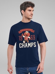 All + Every Blue Sesame Street Team Champs 1969 Mens T-Shirt - Image 1 of 4