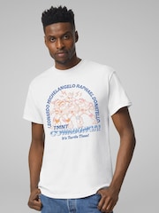 All + Every White Teenage Mutant Ninja Turtles TMNT Cowabunga Mens T-Shirt - Image 2 of 4