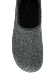 Lotus Grey Textile Slippers - Image 4 of 4