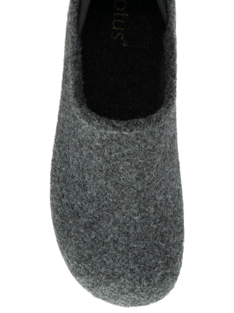Lotus Grey Textile Slippers - Image 4 of 4
