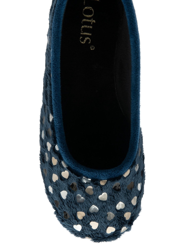 Lotus Blue Textile Ballerina Slippers - Image 4 of 4