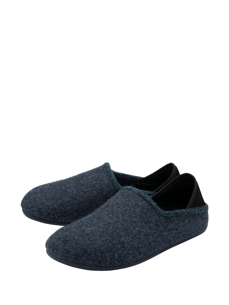 Lotus Blue Textile Slippers - Image 2 of 4 Lotus Blue Textile Slippers - Image 2 of 4