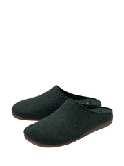 Lotus Green Textile Mule Slippers - Image 2 of 4