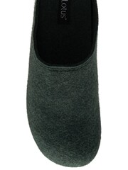 Lotus Green Textile Mule Slippers - Image 4 of 4