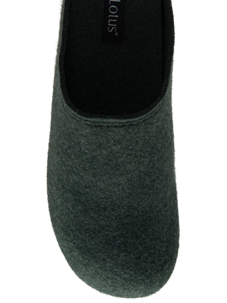 Lotus Green Textile Mule Slippers - Image 4 of 4
