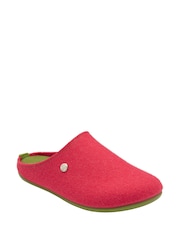 Lotus Orange Textile Flat Mule Slippers - Image 1 of 4