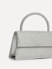 Linzi Silver Desire Embellished Clutch Bag With Top Handle - Image 2 of 4