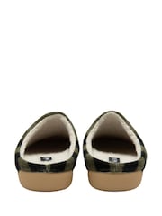 Lotus Green Textile Mule Slippers - Image 3 of 4