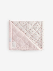 The White Company White Reversible Floral Quilt Cot Bed - Image 1 of 1