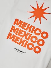 Reiss White Tomas Mclaren F1 Team Mexico City GP T-Shirt Unisex Fit - Image 8 of 9
