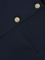 Reiss Navy Athena High-Neck Longline Waistcoat - Image 6 of 6