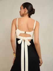 Atelier Black Sylvie Atelier Colour-Block Maxi Dress - Image 3 of 7