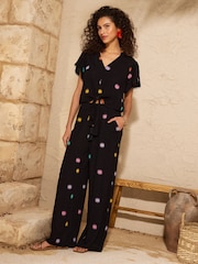 Love & Roses Wide Leg Beach Trousers - صورة 3 من 4
