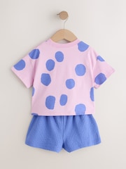 Green/Pink Top & Shorts Set 2 Pack (3mths-7yrs) - Image 9 of 12
