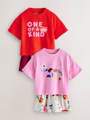 Unicorn Top & Shorts Set 2 Pack (3mths-7yrs) - Image 1 of 10