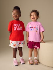 Unicorn Top & Shorts Set 2 Pack (3mths-7yrs) - Image 9 of 10