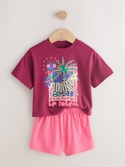 Mov/Portocaliu - Set top și pantaloni scurți 2 pachet (3luni -7ani) - Imaginea 9 din 12