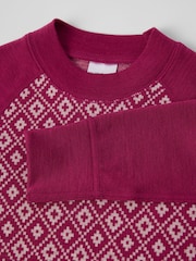 Polarn O. Pyret Red Merino Wool Nordic Thermal Top - Image 2 of 3