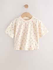 Patchwork Strawberry T-Shirts 4 Pack (3mths-7yrs) - Image 4 of 8