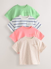 Core Pocket T-Shirts 4 Pack (3mths-7yrs) - Image 1 of 8