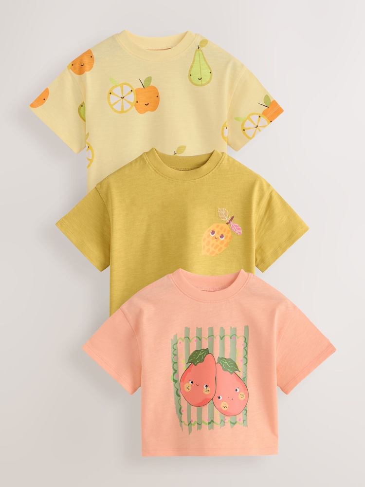 グリーン フルーツ - Tシャツ 3 枚パック（3 ヶ月～ 7 歳） - 画像 1 / 7