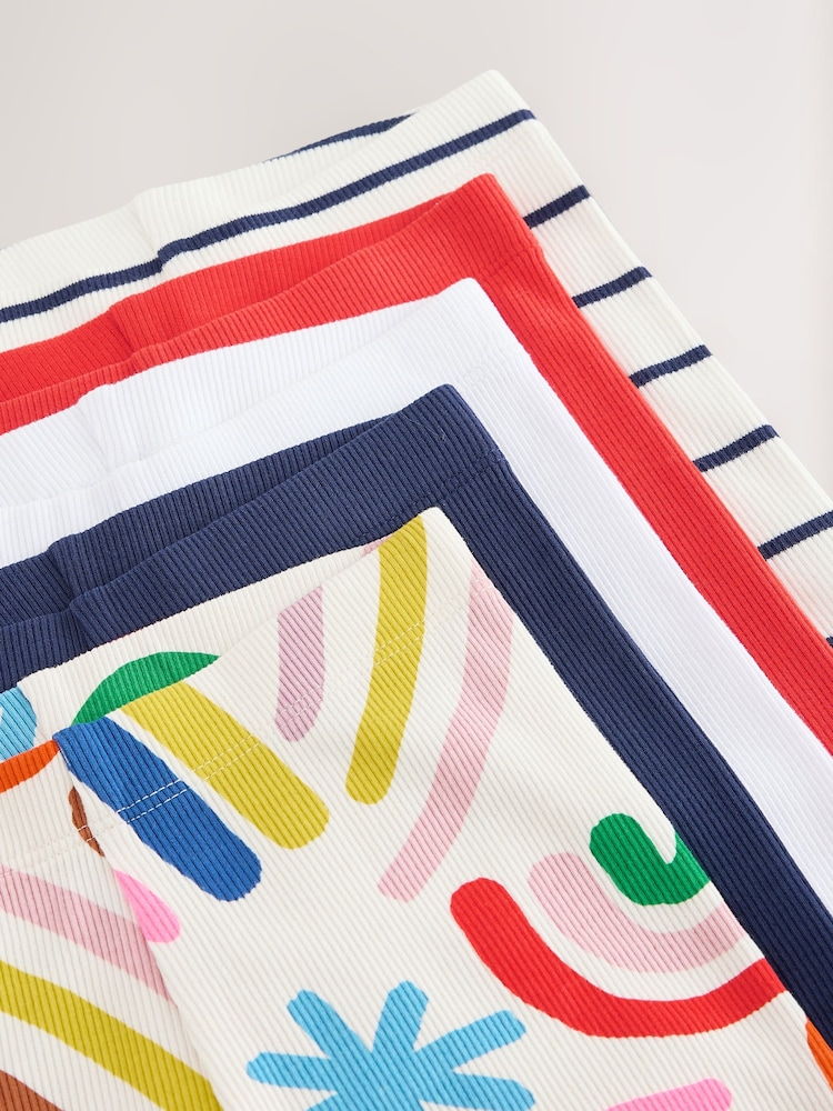 Rainbow Cycle Shorts 5 Pack (3mths-7yrs) - Image 9 of 9