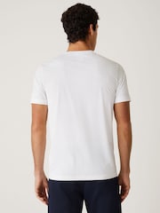 BOSS White Logo Regular-Fit Active T-Shirt - Image 3 of 4