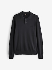 BOSS Black Asac Knitted Polo Shirt - Image 5 of 5