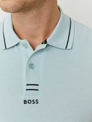 BOSS Green Paule Regular-Fit Logo Polo Shirt - Image 4 of 5