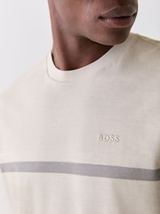 BOSS Cream Logo Regular-Fit Active T-Shirt - Image 5 of 6
