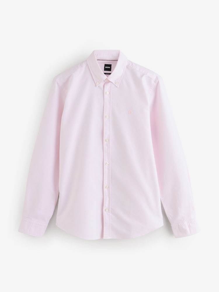 ורוד - BOSS חולצה בגזרה צרה, דגם Roan - תמונה 1 מתוך 1