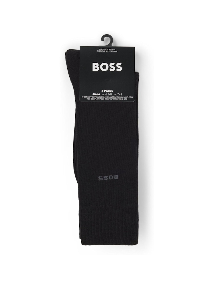 BOSS Blue Socks 5 Pack - Image 3 of 3 BOSS Blue Socks 5 Pack - Image 3 of 3
