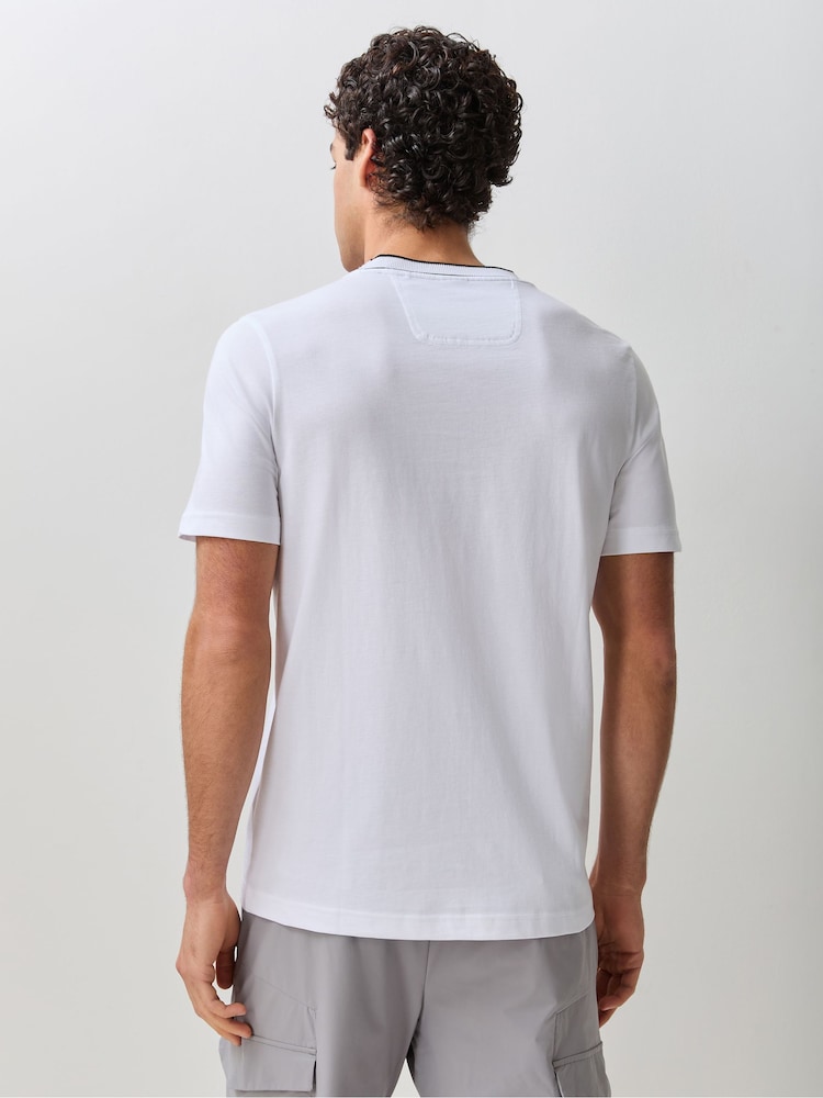 BOSS White Logo Regular-Fit T-Shirt - Image 2 of 5