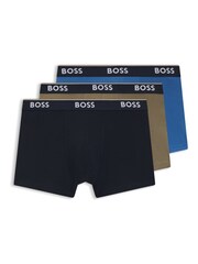 Albastru deschis - BOSS Power Logo Boxer Trunks 3 Pack - Imaginea 1 din 1