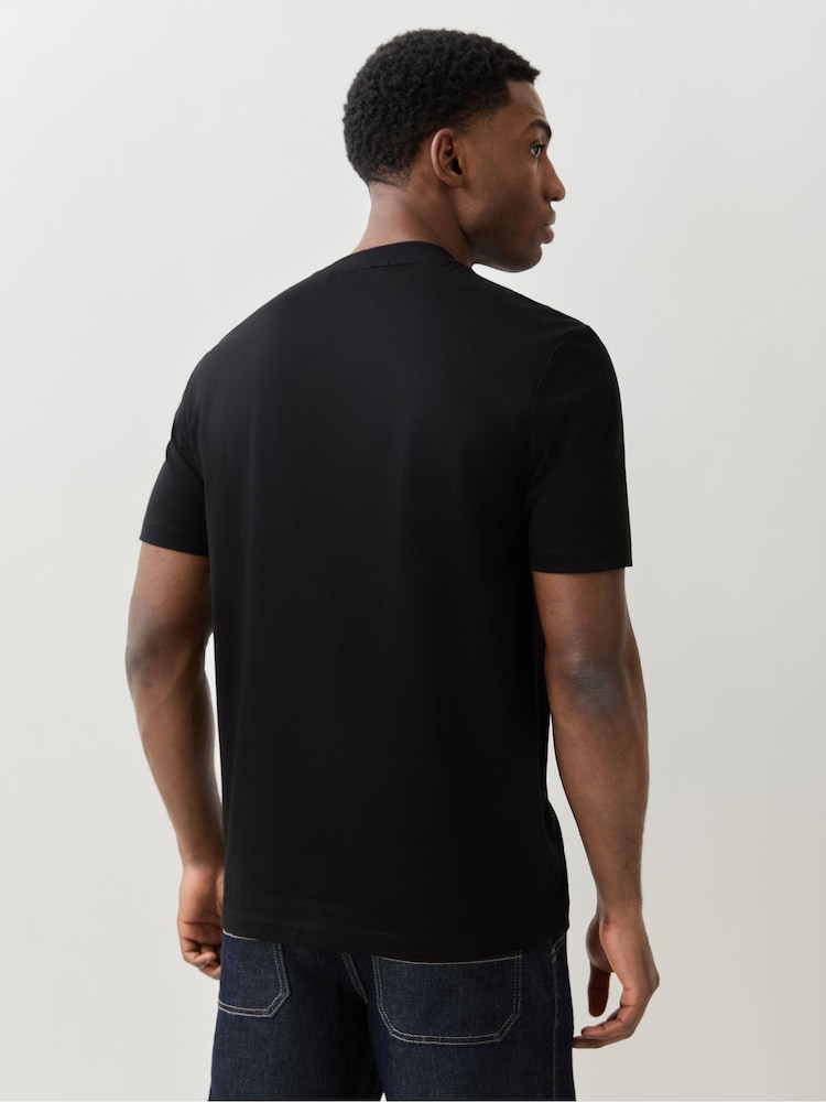 Negru - BOSS Graphic Regular-Fit T-Shirt - Imaginea 2 din 6