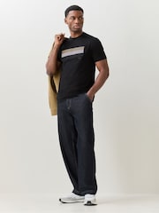 Negru - BOSS Graphic Regular-Fit T-Shirt - Imaginea 3 din 6