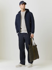 BOSS Blue Cireno Logo Regular-Fit Hooded Jacket - Image 2 of 4