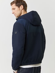 BOSS Blue Cireno Logo Regular-Fit Hooded Jacket - Image 3 of 4