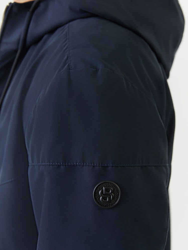 BOSS Blue Cireno Logo Regular-Fit Hooded Jacket - Image 4 of 4
