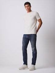 BOSS Delaware 合身版型彈性牛仔褲 - 圖片 2，共 4