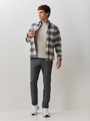 BOSS Grey Slim-Fit Commuter Trousers - Image 3 of 6