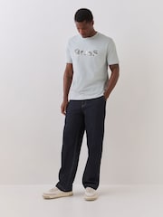 Vert clair - T-shirt BOSS graphique coupe régulière - Image 2 de 7