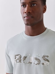 Vert clair - T-shirt BOSS graphique coupe régulière - Image 5 de 7