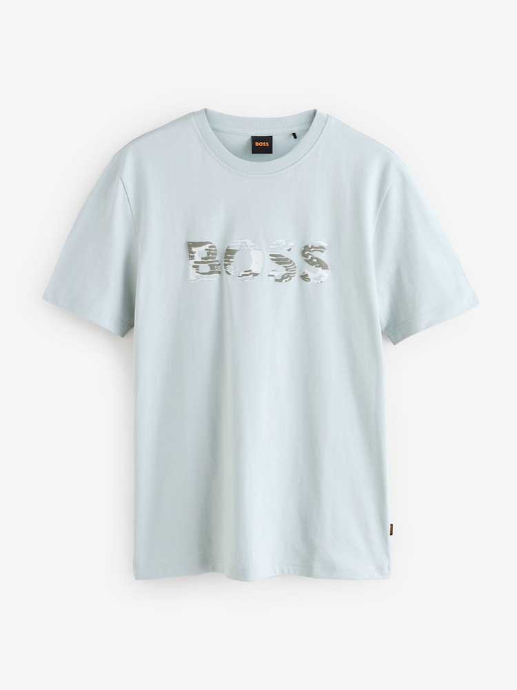 Vert clair - T-shirt BOSS graphique coupe régulière - Image 7 de 7