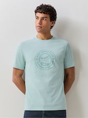 أخضر - تيشِرت بتلبيس قياسي وتصميم جرافيكي من BOSS - صورة 1 من 5