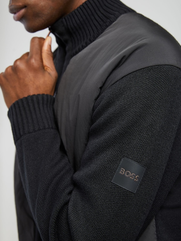 BOSS Black Korado Zip Through Regular-Fit Jacket - Image 4 of 4 BOSS Black Korado Zip Through Regular-Fit Jacket - Image 4 of 4