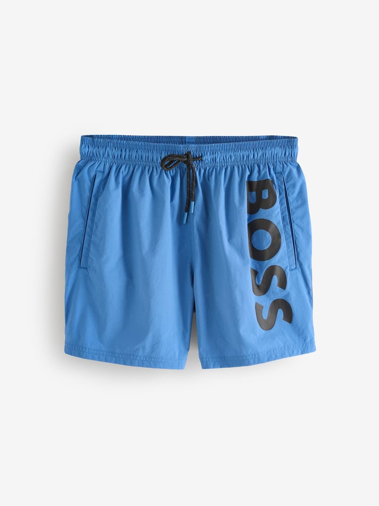 BOSS Blue Octopus Logo Swim Shorts - Image 5 of 5 BOSS Blue Octopus Logo Swim Shorts - Image 5 of 5