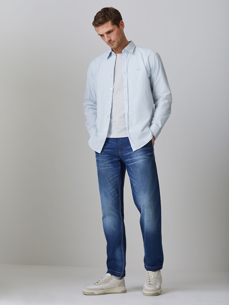BOSS Grey Relegant Regular-Fit Shirt - Image 2 of 4 BOSS Grey Relegant Regular-Fit Shirt - Image 2 of 4